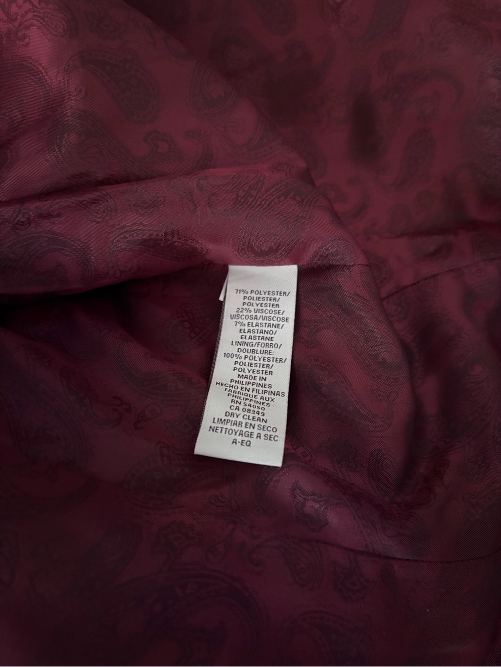 Anne Klein Single-Button Blazer in Wine - Picture 4 of 4